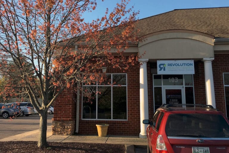 Main entrance Revolution Chiropractic Murfreesboro