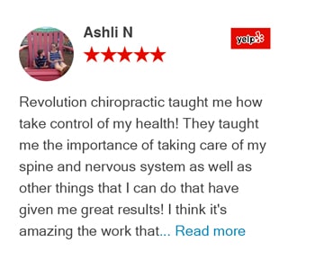 Ashli Yelp Reivew - Revolution Chiropractic Murfreesboro