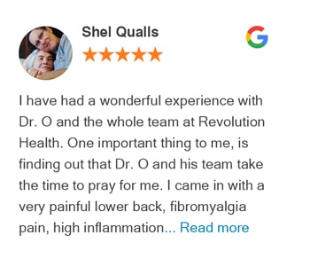 Google Review Shel Qualls - Revolution Chiropractic Murfreesboro