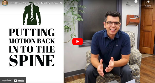 Putting motion back into the spine explained at Revolution Chiropractic Murfreesboro