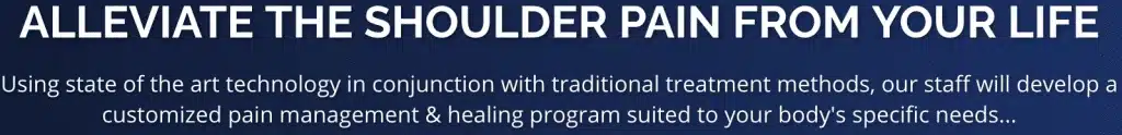 Message to alleviate shoulder pain